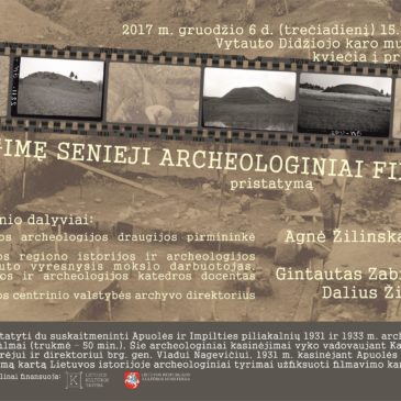 Projekto “Atgimę senieji archeologiniai filmai” pristatymas Kaune